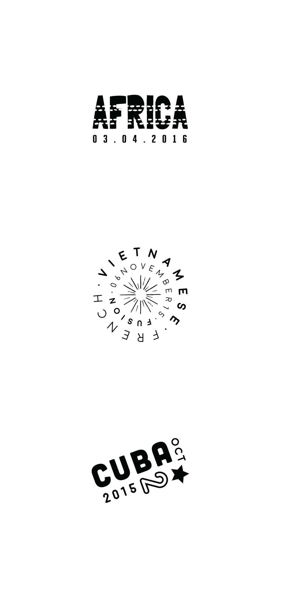 Africa, French Vietnamese Fusion + Cuba stamps