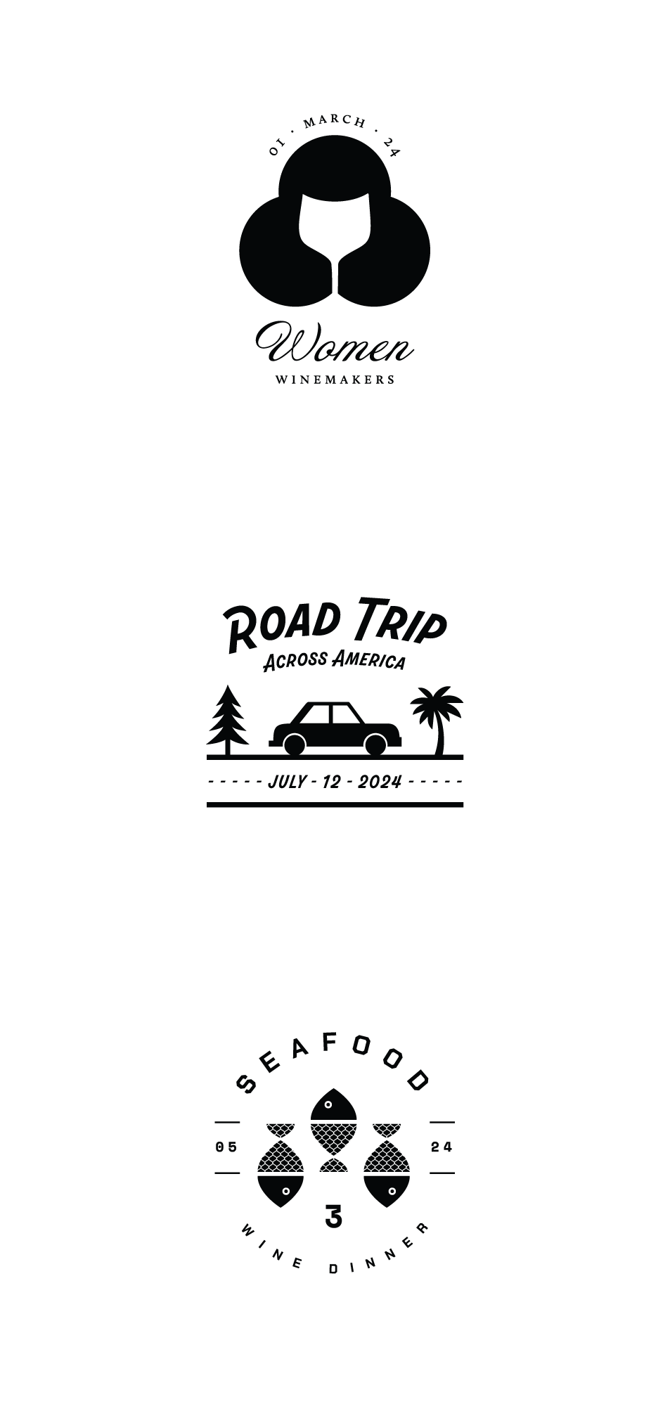 Women Winemakers, Road Trip Across America Seafood stamps