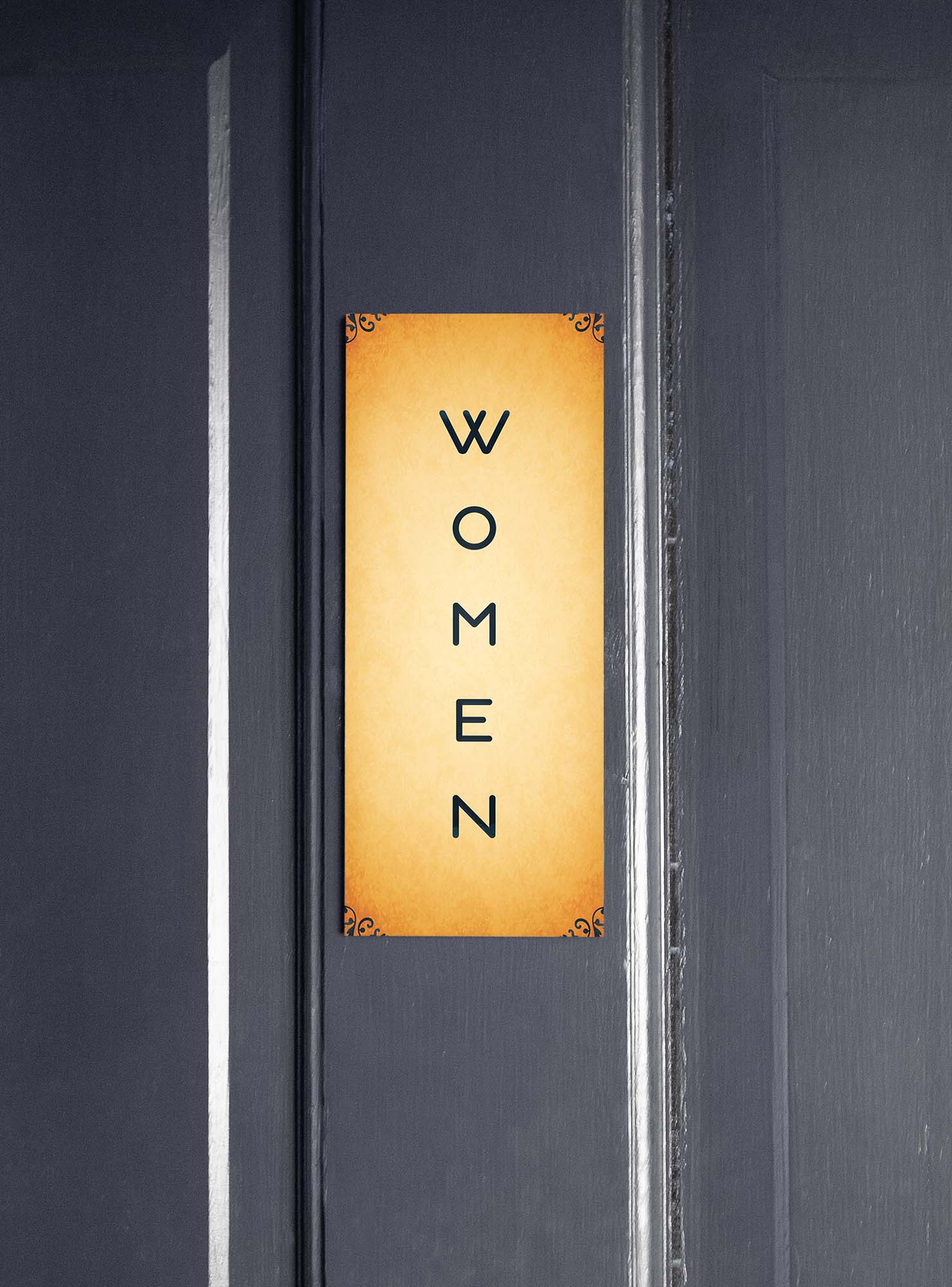 women's restroom sign