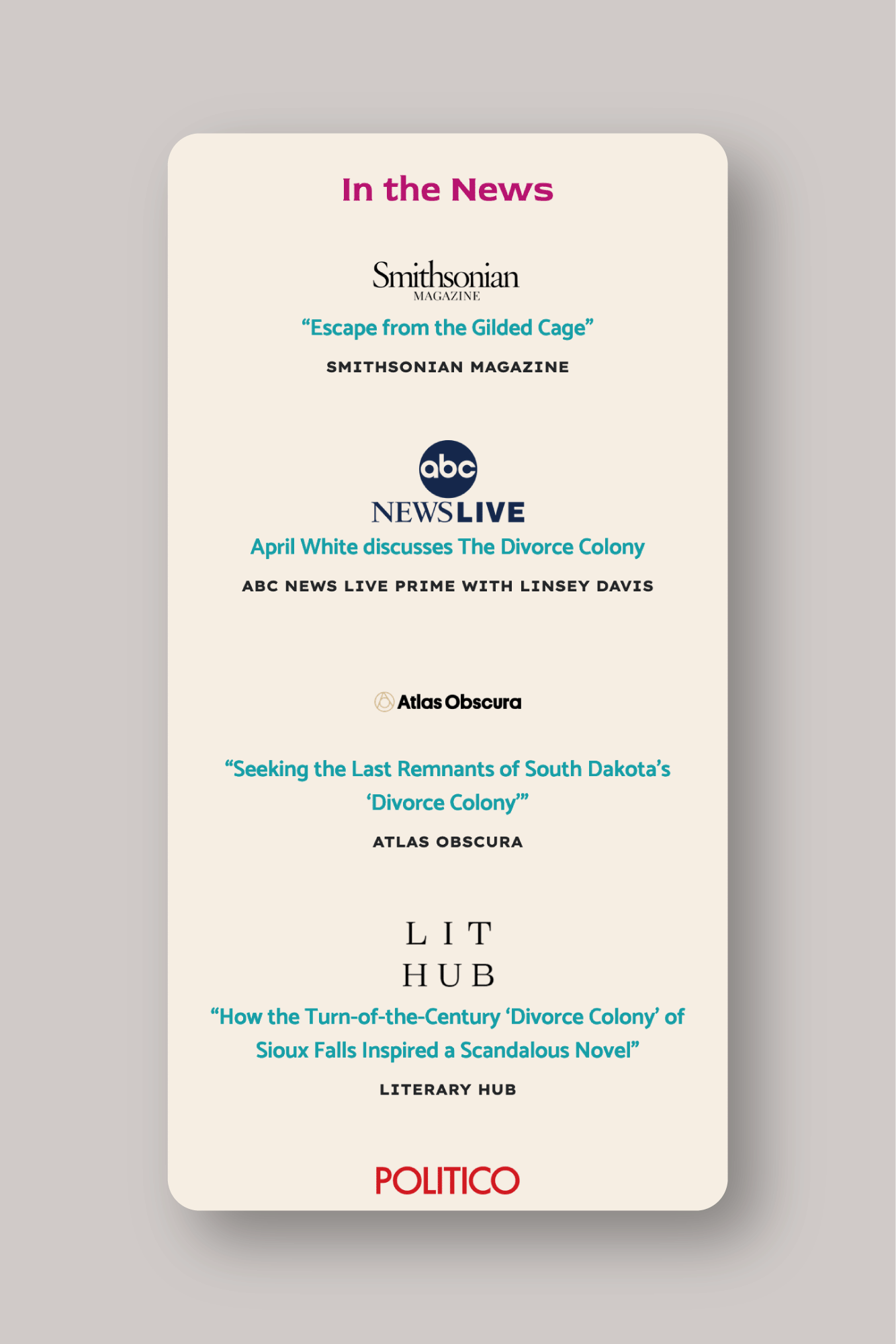 website News mobile page