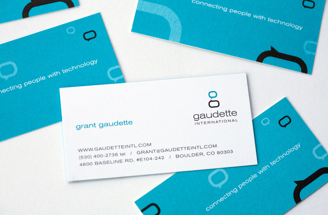 Gaudette International business cards