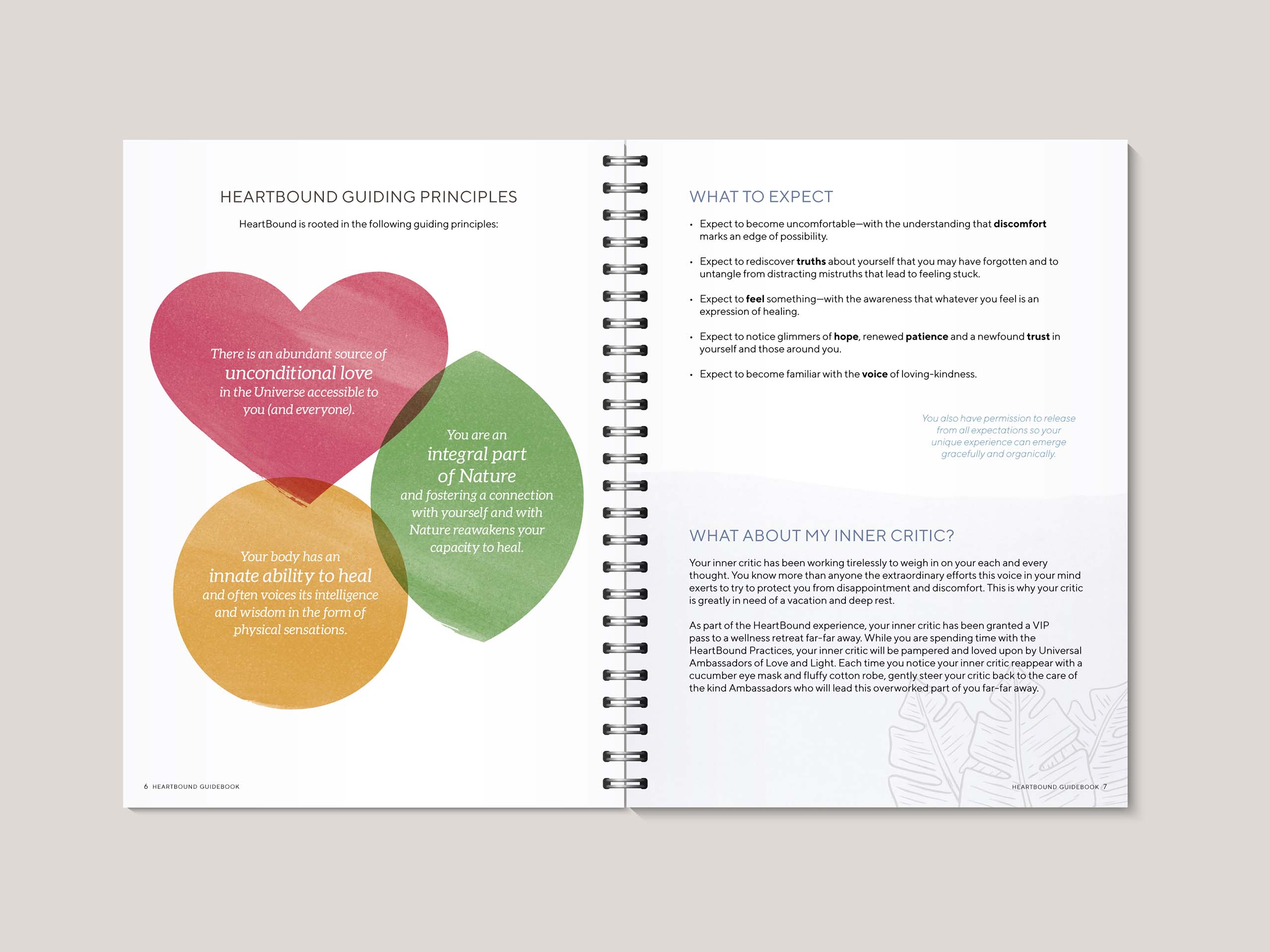 HeartBound guidebook guiding principles spread