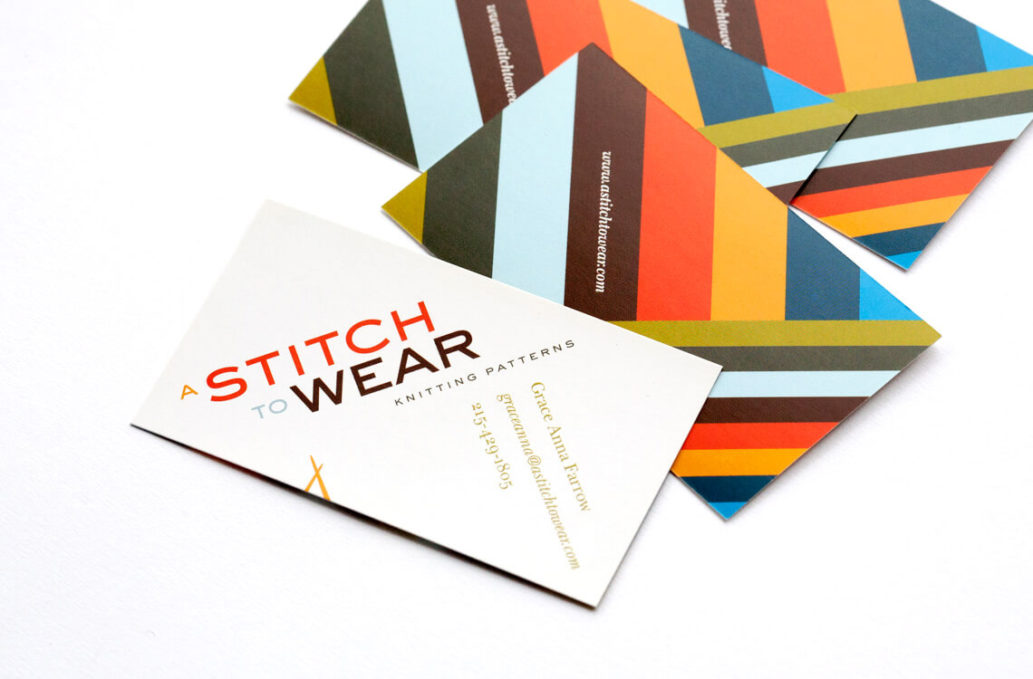 A Stitch to Wear business cards