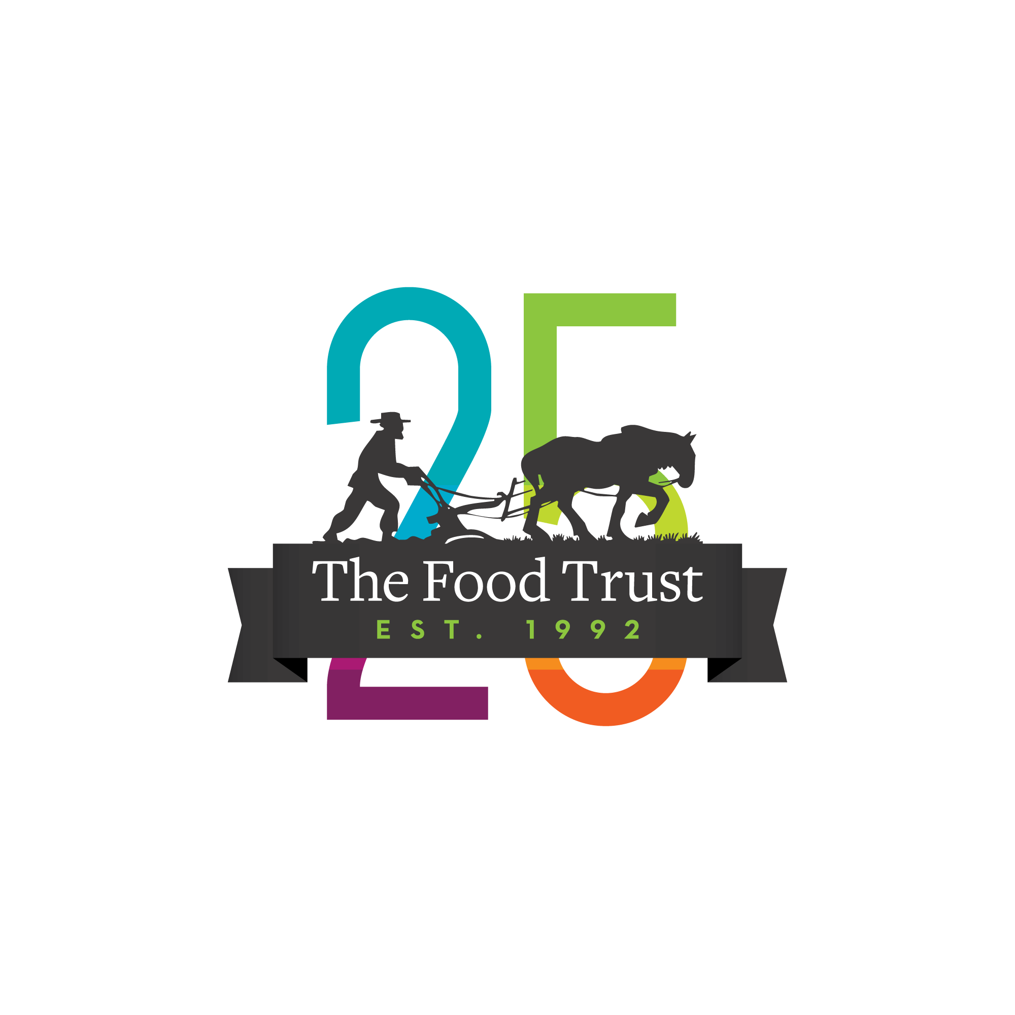 The Food Trust 25 years logo